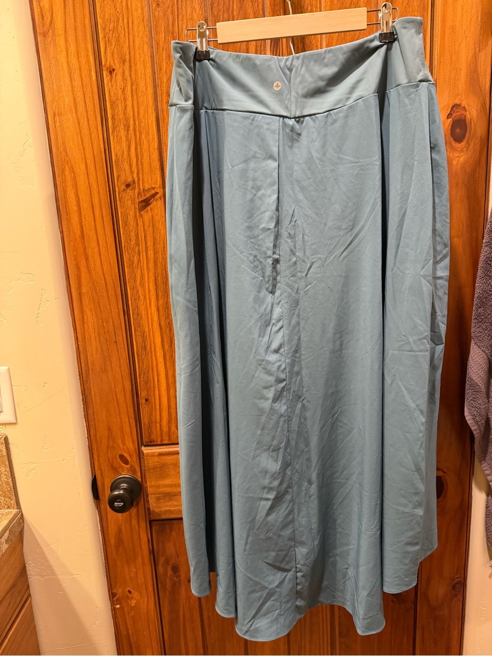 HALARA Dusty Blue High-Low Layered Skirt - Picture 2 of 4